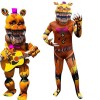 Tongyundacheng Costume FNAF pour enfants Bonnie Foxy Fazbear Cosplay Jumpsuit, Security Breach FNAF Personnage du jeu Costume