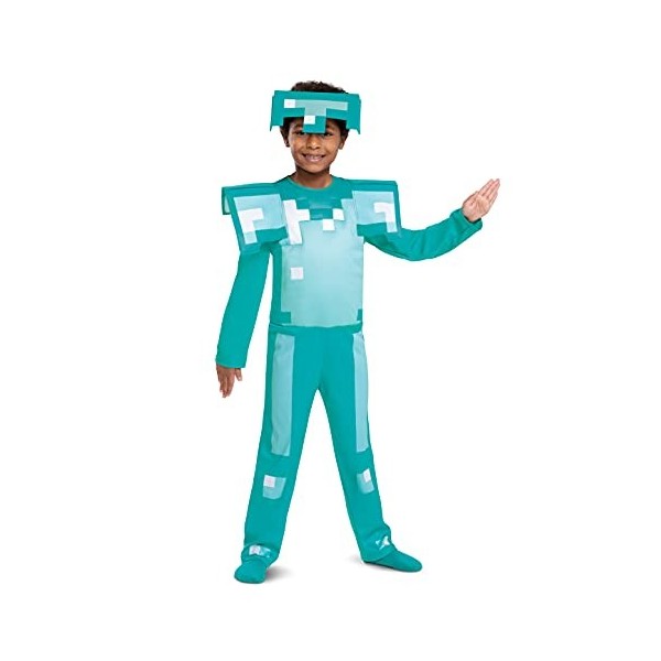 Disguise Minecraft Officiel - Deguisement Minecraft Enfant, Costume Minecraft Enfant, Deguisement Minecraft Garcon, Déguiseme
