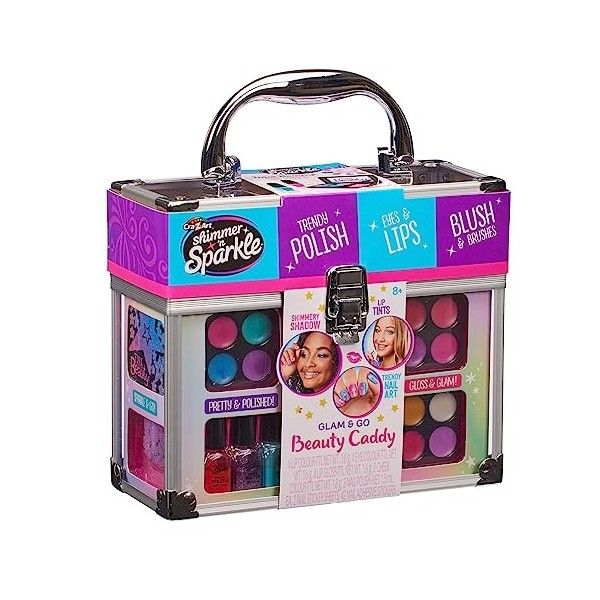 Shimmer and Sparkle- Shimmer N Sparkle Glam and Go Beauty Caddy Kit Véritable boîte de Rangement pour cosmétiques pour Filles