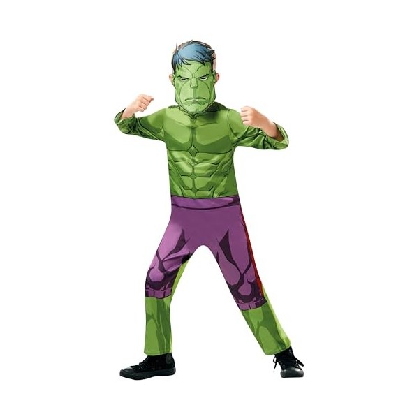 Rubies- Marvel Avengers Hulk Costume Classique pour Enfant, garçons, 640838TODD, Multicolore, Todd