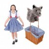 Dorothy avec Toto Girl Costume. Le magicien dOz Dorothy World Book Day / Book Week Costume. Robe Dorothy + élastiques à chev