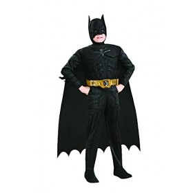 RUBIES - DC Officiel - BATMAN DARK KNIGHT RISES - Déguisement Deluxe pour Enfants - Taille 7-8 ans - Costume avec Combinaison