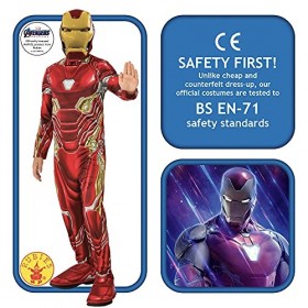 Rubies Costume officiel Avengers Endgame Iron Man Classique Enfant Taille S 3 - 4 ans Hauteur 117 cm - version anglaise