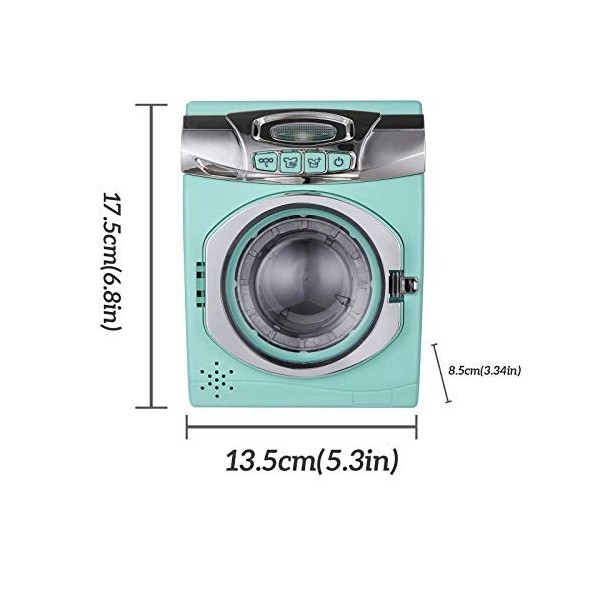 Grand jouet de lavage de machine à laver avec simulation de lumière et jouet à la maison BSy139