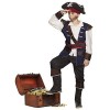 Boland - Costume de pirate Vince, tête de mort, pirate de mer, corsaire, médiévale, carnaval, fête à thème, déguisement, théâ