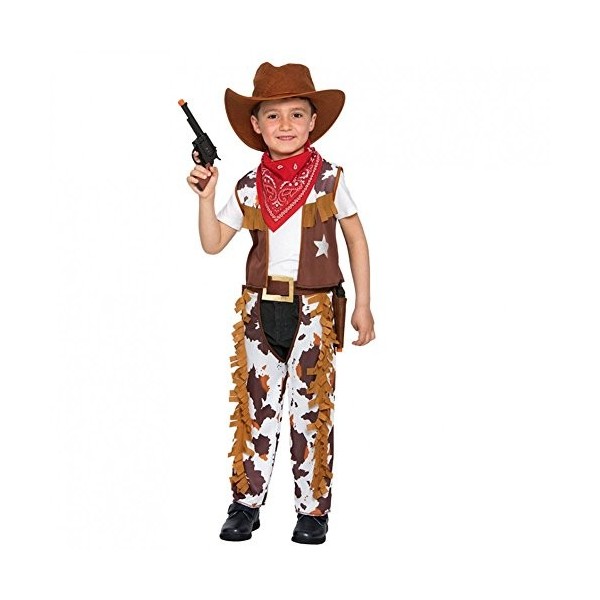 Fyasa Costume de Cowboy 1 à 2 Ans, 706383-TBB, Multicolore, S