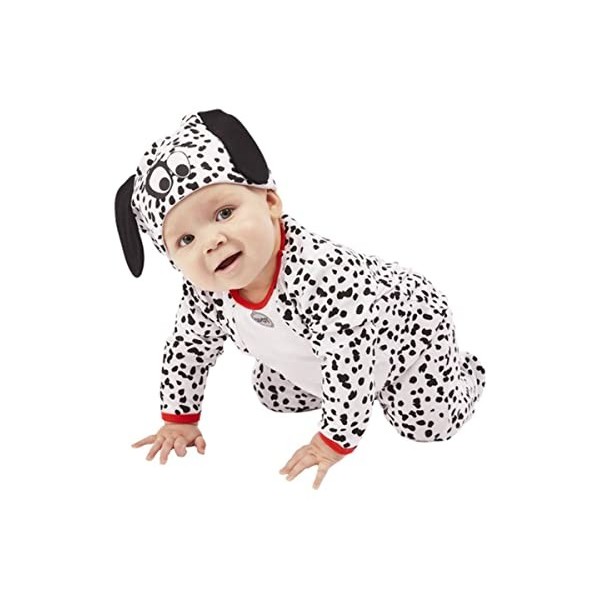 Smiffys Dalmatian Bébé dalmatien, Unisexe pour enfants, 64016B4, Noir, Baby-Age 9-12 Months