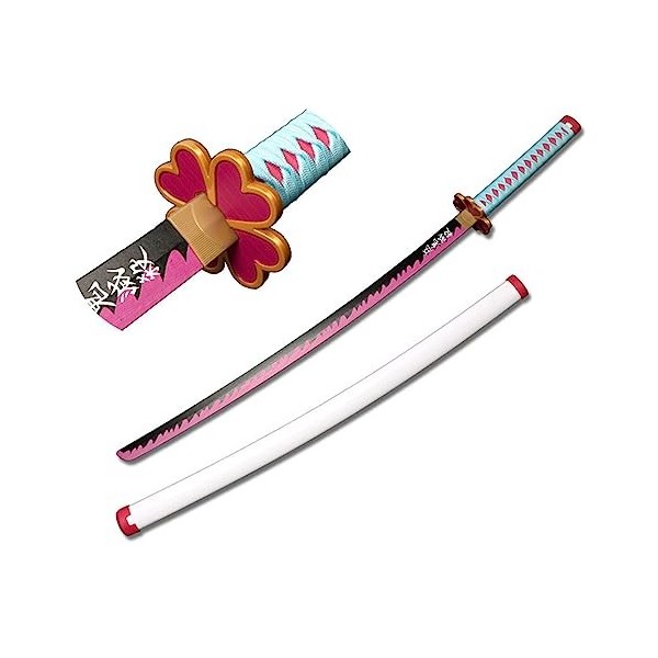 IPUDIS Démon Tueur épée samouraï épée à la Main Japonais Katana épée pour Cosplay Katana en Bois Arme Accessoire Anime RPG à 