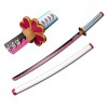 IPUDIS Démon Tueur épée samouraï épée à la Main Japonais Katana épée pour Cosplay Katana en Bois Arme Accessoire Anime RPG à 