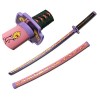 IPUDIS Démon Tueur épée samouraï épée à la Main Japonais Katana épée pour Cosplay Katana en Bois Arme Accessoire Anime RPG à 