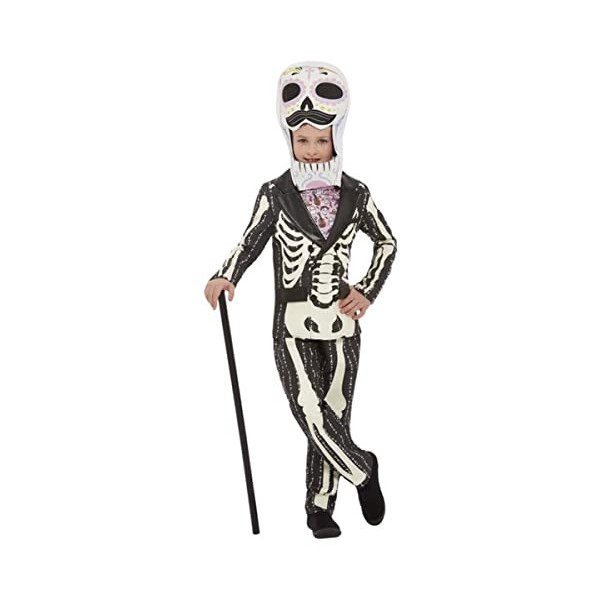 Deluxe DOTD Senor Costume, Pink & Black, Jacket, Top, Trousers & Headpiece, M 