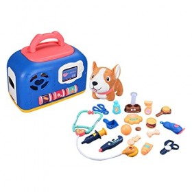 Vétérinaire Jouet Interactif Jouet Dapprentissage pour Filles et Garçons Cadeau Danniversaire, 21 pièces