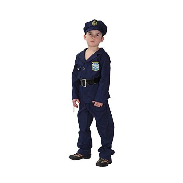 Costume de policier enfants carnaval dhalloween taille l 120130 cm idée cadeau pour les fêtes