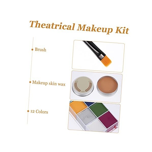 FOMIYES 56 Pièces/Ensemble Outils De Maquillage De Cicatrice Ensembles De Maquillage Ensembles De Peinture Kit De Corps Kit D