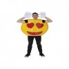 Dress Up America Smiley Heart Emoji Costume pour adultes Adultes 