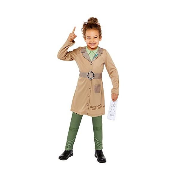 amscan 9916168 – Costume sous licence officielle Roald Dahl Miss Trunchbull pour enfants de 4 à 6 ans
