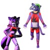 Cinq Nuits chez Freddy Déguisement Roxanne Loup Cosplay,FNAF Combinaison One Piece Wolf Animal Costume Halloween Party Dress 