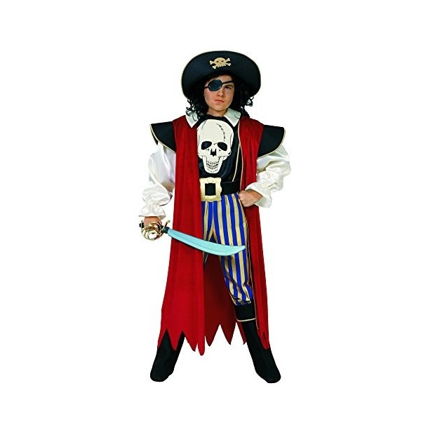 Ciao - Pirata Capitan Morgan Costume de pirate pour enfant Taille 4-6 ans , multicolore, 11530.4-6