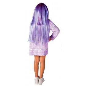 Ciao Violet Willow robe costume déguisement original Rainbow High fille Taille 4-6 ans avec fourrure écologique e perruque
