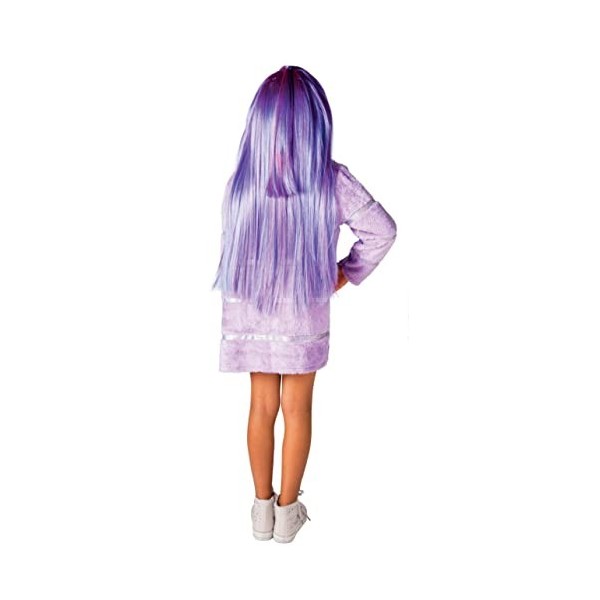 Ciao Violet Willow robe costume déguisement original Rainbow High fille Taille 4-6 ans avec fourrure écologique e perruque