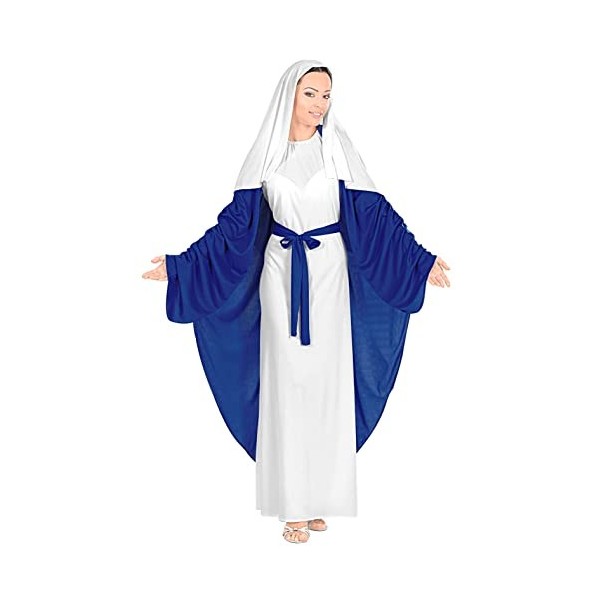 "HOLY MARY" robe with cape, belt, headpiece - L 