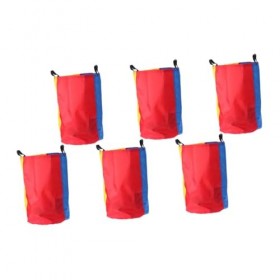 Totority 6 Pièces Sac De Saut Enfants Ensemble De Jeu Outils pour Enfants en Plein Air Sacs en Toile De Jute Jeux pour Enfant