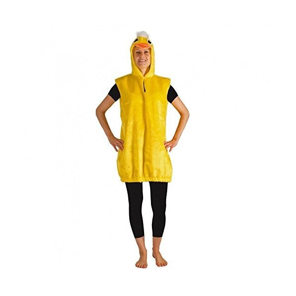 Krause & Sohn Costume de Canard S- L Combinaison Jaune Animal Costume Combinaison Canard Carnaval Oiseau Poussin S 