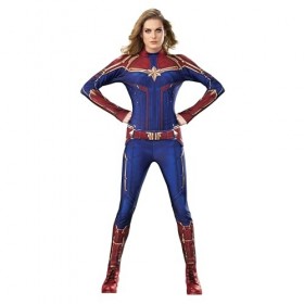 RUBIES Femme Déguisement Adulte Officiel Captain Marvel Movie d guisement, Multicolore, S EU