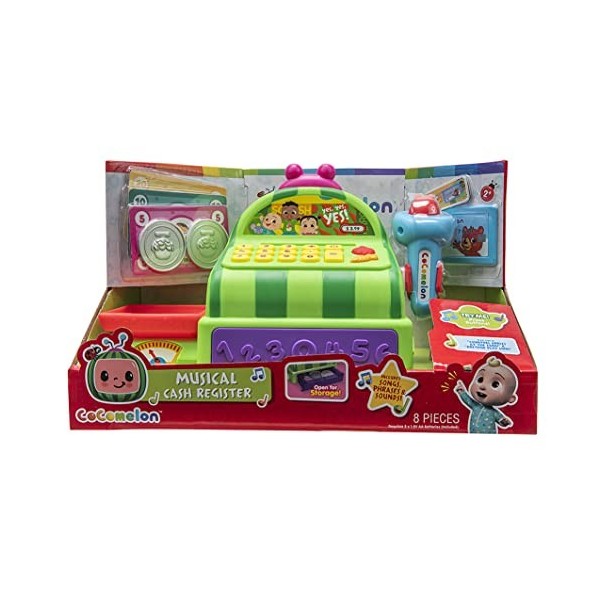 CoComelon JWC0243 Caisse enregistreuse Musicale avec lumières et Sons - JWC0243 - Jouets pour Enfants, Tout-Petits et Enfants