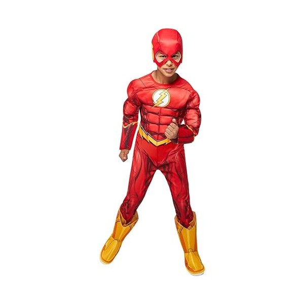 Rubies DC Comics Super Heroes Flash Déguisement pour Enfant, Unique, 610832_M, Multiolour, M