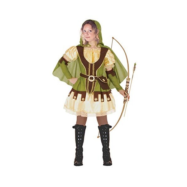 Ciao- Robin Lady Costume travestimento Bambina Taglia 9-11 Anni Fille, 26327.9-11, Vert, Blanc