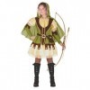 Ciao- Robin Lady Costume travestimento Bambina Taglia 9-11 Anni Fille, 26327.9-11, Vert, Blanc