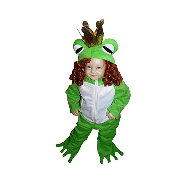 Seruna SY12 Taille 84-90 Frog Prince de costume, costume de grenouille pour les enfants pour le carnaval