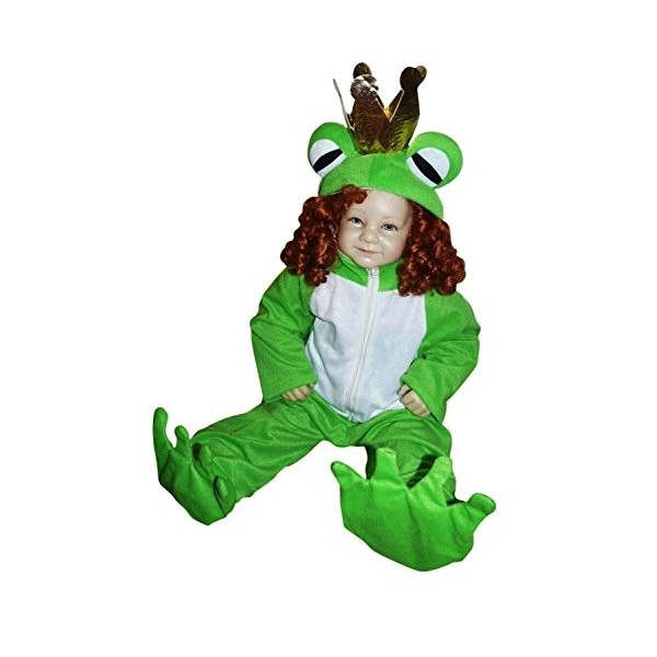 Seruna SY12 Taille 84-90 Frog Prince de costume, costume de grenouille pour les enfants pour le carnaval