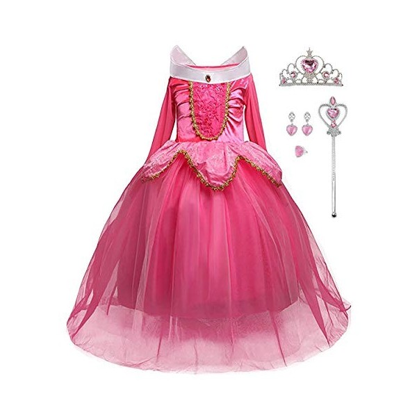 Baterflyo Déguisement de princesse pour fille - Costume pour cosplay, Halloween, carnaval, fête danniversaire