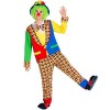 dressforfun Déguisement pour homme Clown | incl. chapeau mou à fleur en feutre & nez de clown | arlequin costume carnaval M 