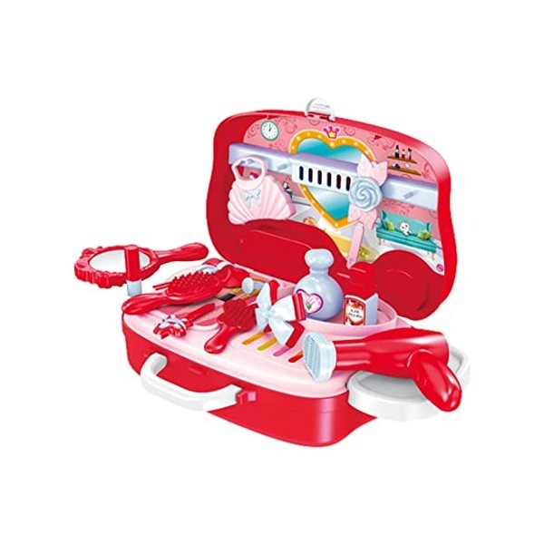 MKYOKO Lot de 2 coiffeuses pour enfants avec accessoires de maquillage, ensemble de toilette Beauté, salon de beauté, cadeaux