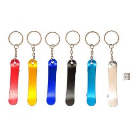 Miniblings Jeu de 3 Skate-Board Bouteille clé de la Collier ouvre Skater - Bijoux Fashion Main I I Pendentif Trousseau de clé