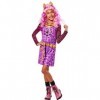 RUBIES - Déguisement Classique Enfant MONSTER HIGH Officiel - Veste avec Chemise, Jupe, Ceinture et Ras-du-cou - Clawdeen Wol