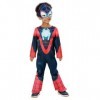Rubies Costume Miles Morales Glow in dark Preschool pour enfants, Jumpsuit, couvre bottes, demi-masque, Officiel Marvel pour 