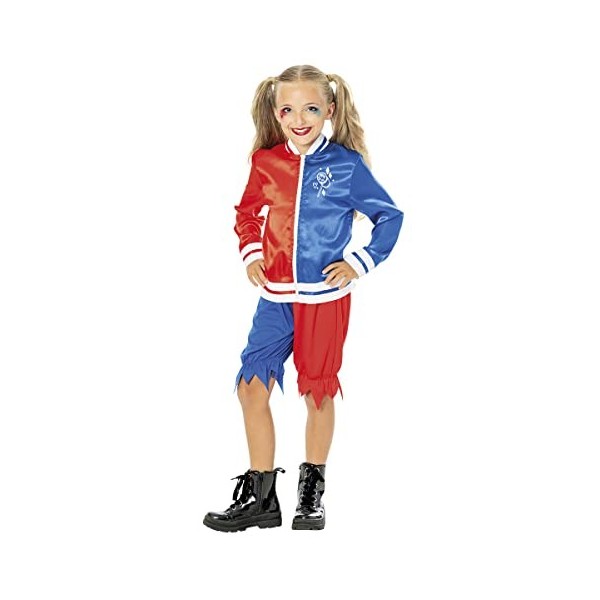 Rubies Costume Harley Quinn pour fille, Green Collection, Costume durable, haut et pantalon imprimé, Officiel Warner Bros pou