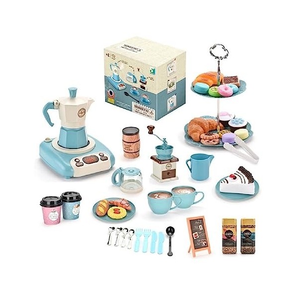 1 set après-midi dessert jouet bas pretend maison set interactif cuisine éducative jouet