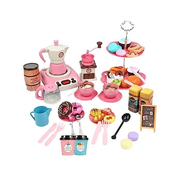 1 set après-midi dessert jouet bas pretend maison set interactif cuisine éducative jouet