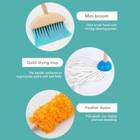 Kit de Nettoyage pour Enfants, Ensemble de Jouets de Nettoyage, Ensemble de Jouets de Nettoyage pour Enfants, Jouet de Nettoy