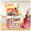 Jouer à La Cuisine, Cuisine Enfant 2 Ans avec Lumière,Eau Recyclée Et Effet Vapeur, Cuisine Bebe,B-Pink