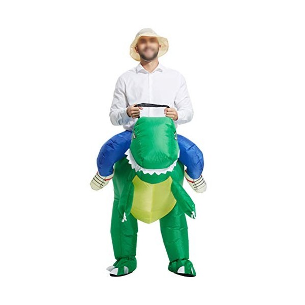 Edinber Vêtements gonflables, costume gonflable de dinosaure costume dHalloween de dinosaure gonflable costumes pour adulte