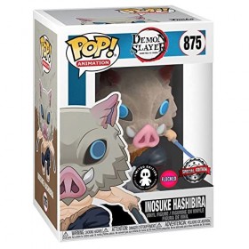 Demon Slayer Inosuke Édition Chase Possible Flocked - Funko Pop! n°875 Unisexe Funko Pop! Standard
