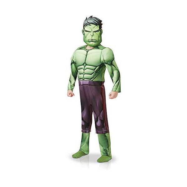 Rubies 640839S Marvel Avengers Hulk Deluxe - Costume pour enfant, S 3-4 ans 