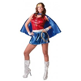 Fiestas Guirca Costume héroïne power femme femme