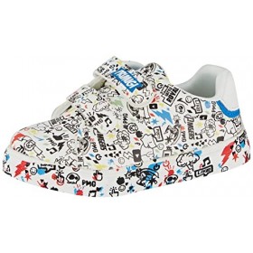 Primigi Bébé garçon Lux Chaussure de Gymnastique, Blanc Multicolore, Bleu, 20 EU